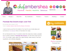 Tablet Screenshot of chefambershea.com